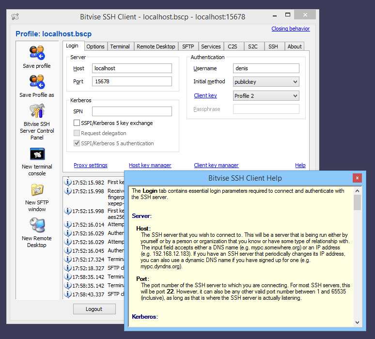 Viewing Bitvise Ssh Client V8 38 Oldergeeks Com Freeware Downloads