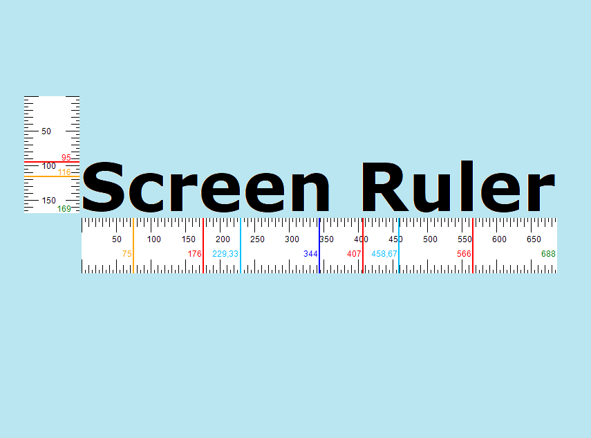 On screen ruler cm online