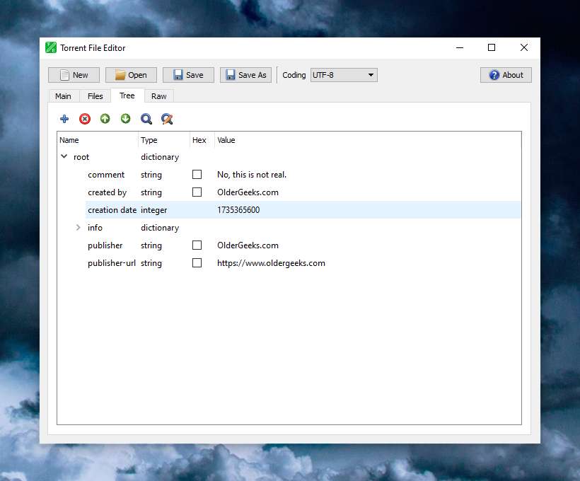 Torrent File Editor Torrent File Editor v1.0.3 - Free Download - OlderGeeks.com Freeware ...