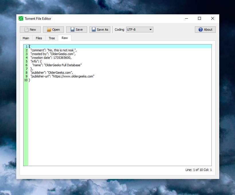 Torrent File Editor Torrent File Editor v1.0.3 - Free Download - OlderGeeks.com Freeware ...