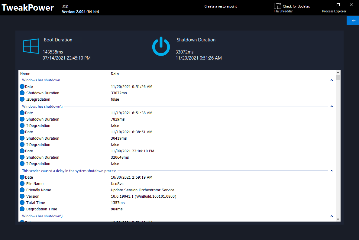 free instal TweakPower 2.040