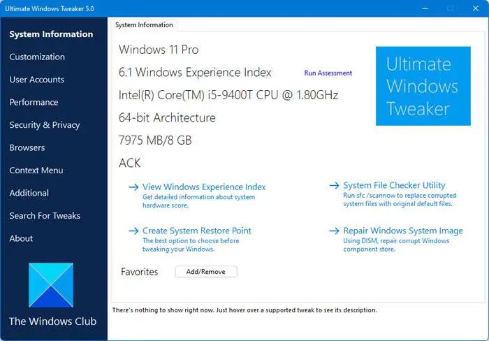 ultimate windows tweaker 5 ultimate windows tweaker 5
