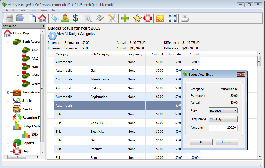 money manager ex features