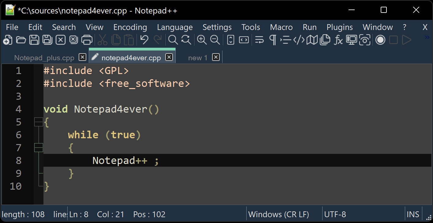 Notepad++ 8.5.4 for mac download Notepad++ 8.5.4 for mac download