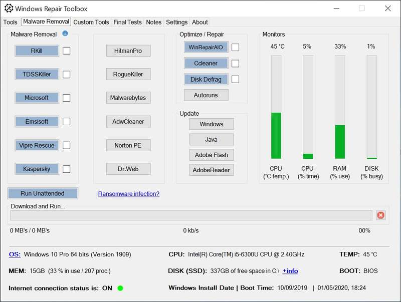 Read temp. Windows Repair Toolbox. Окно Toolbox. Windows Repair Tool Windows. Windows Repair Toolkit.